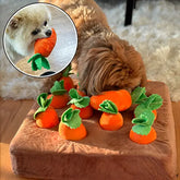 Tapis de fouille chien avec chien cherchant nourriture