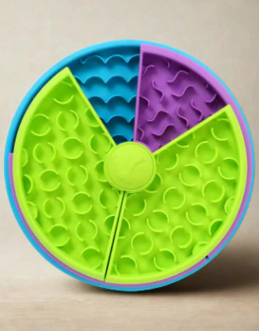 Gamelle anti glouton trois couleurs