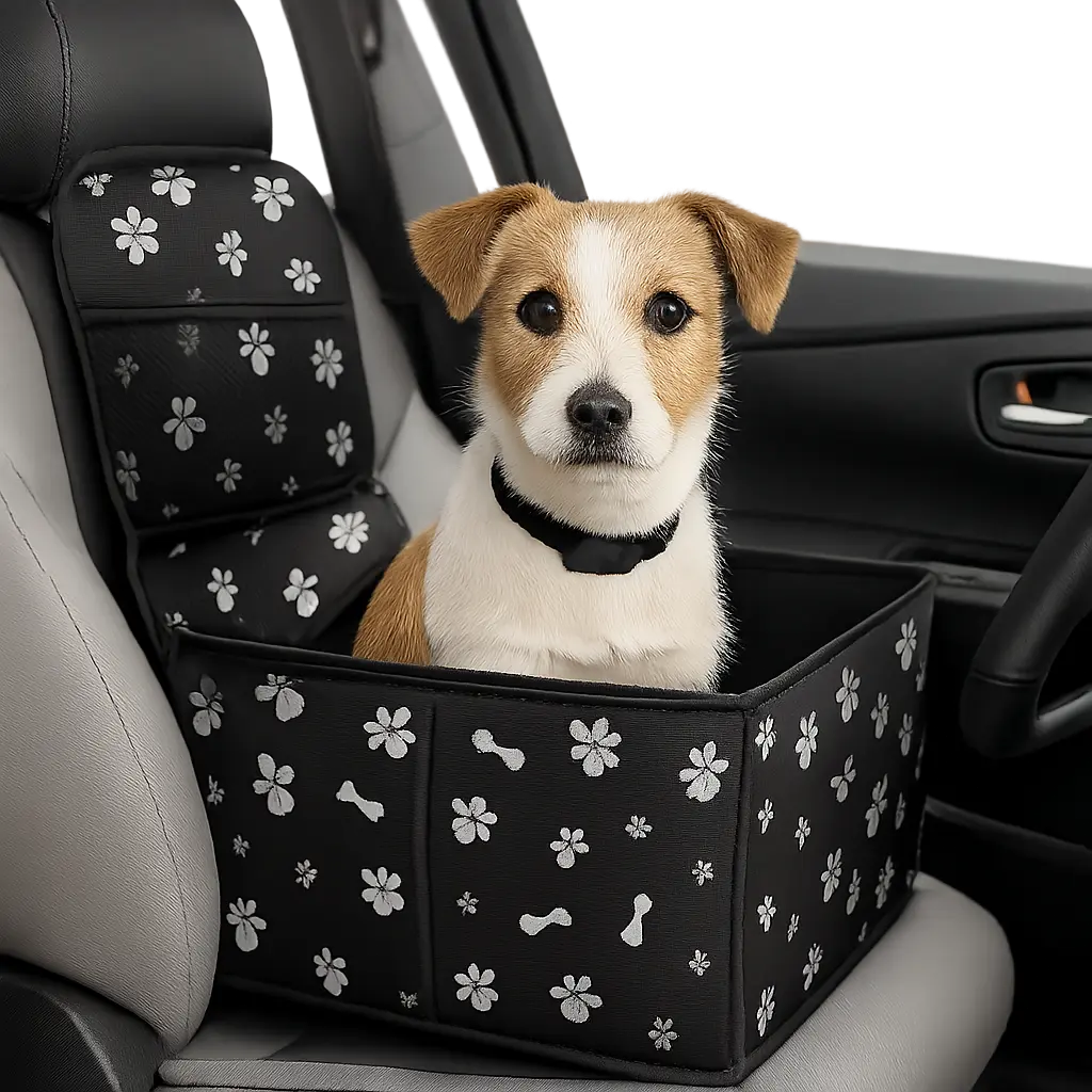 chien dans siege auto chien noir