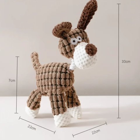 dimensions peluche pour chien