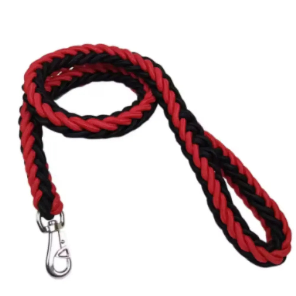 laisse pour chien rouge noir