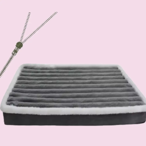 photo professionnelle matelas pour chien gris