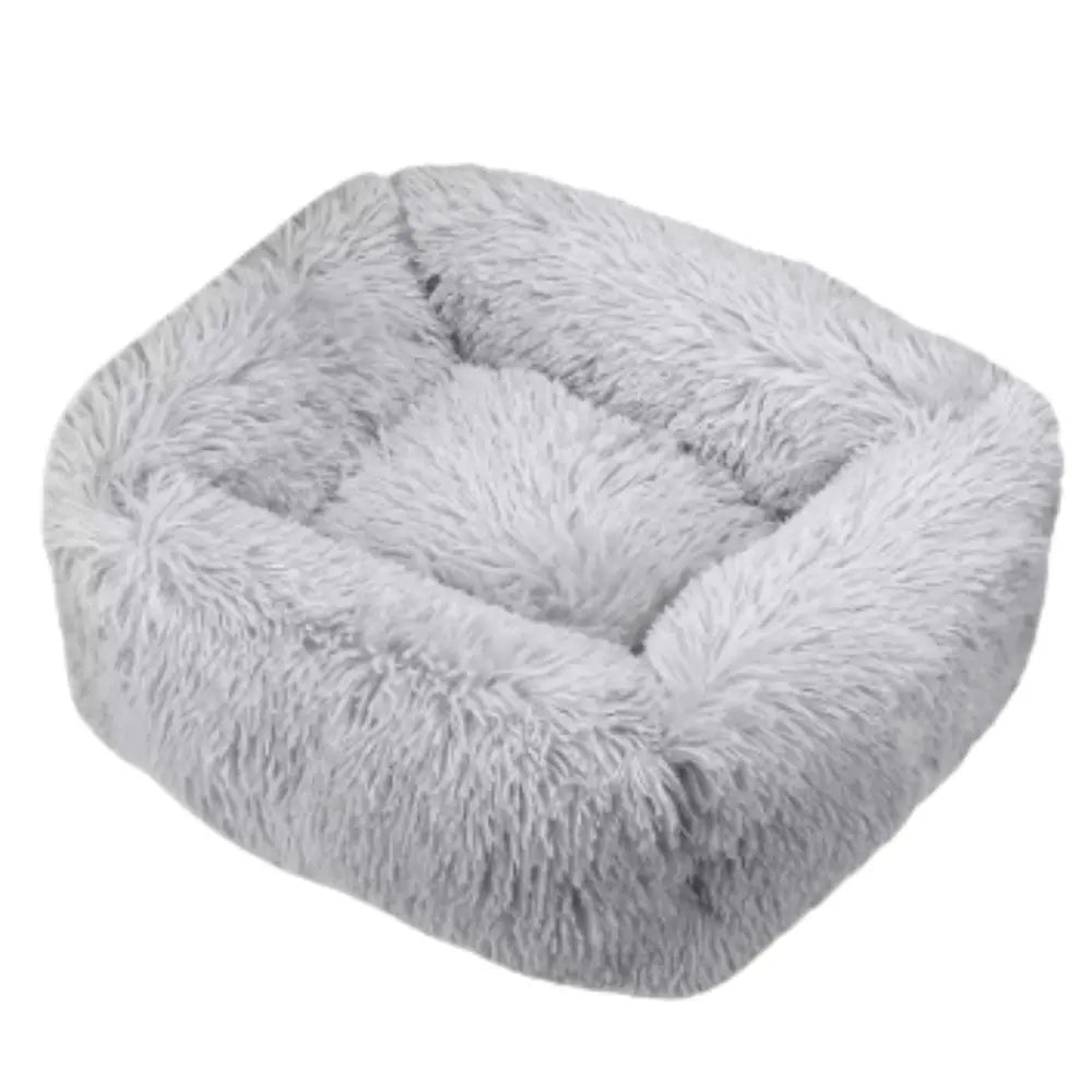 photo professionnelle panier pour chien gris clair