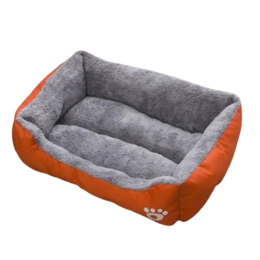 photo professionnelle panier pour chien orange vif