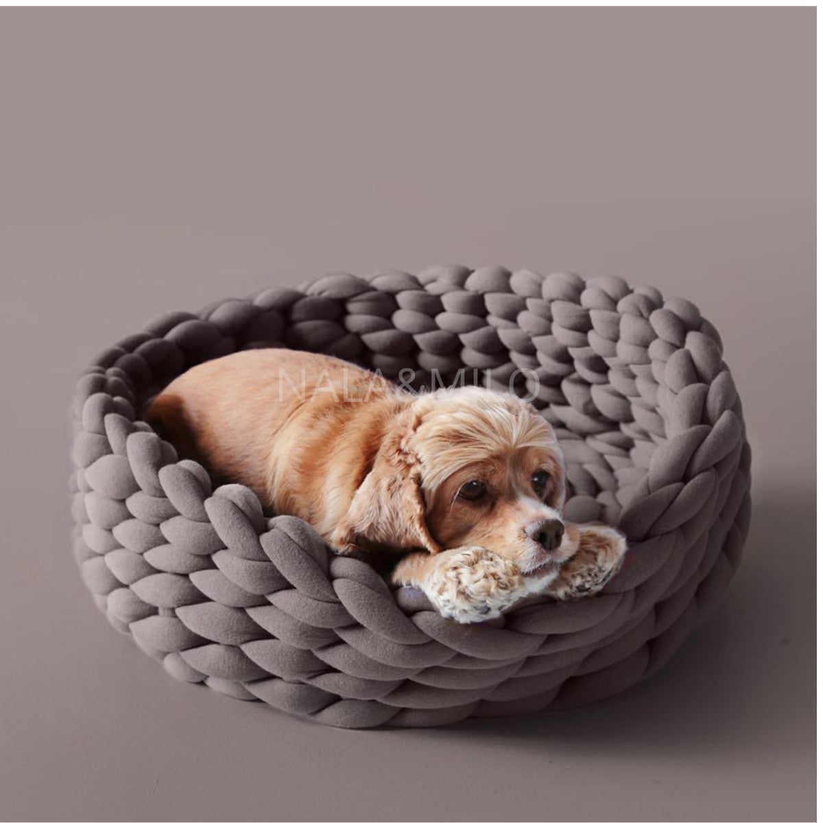 Coussin panier Lit pour petit chien et chat - {{ Nala et Milo }}